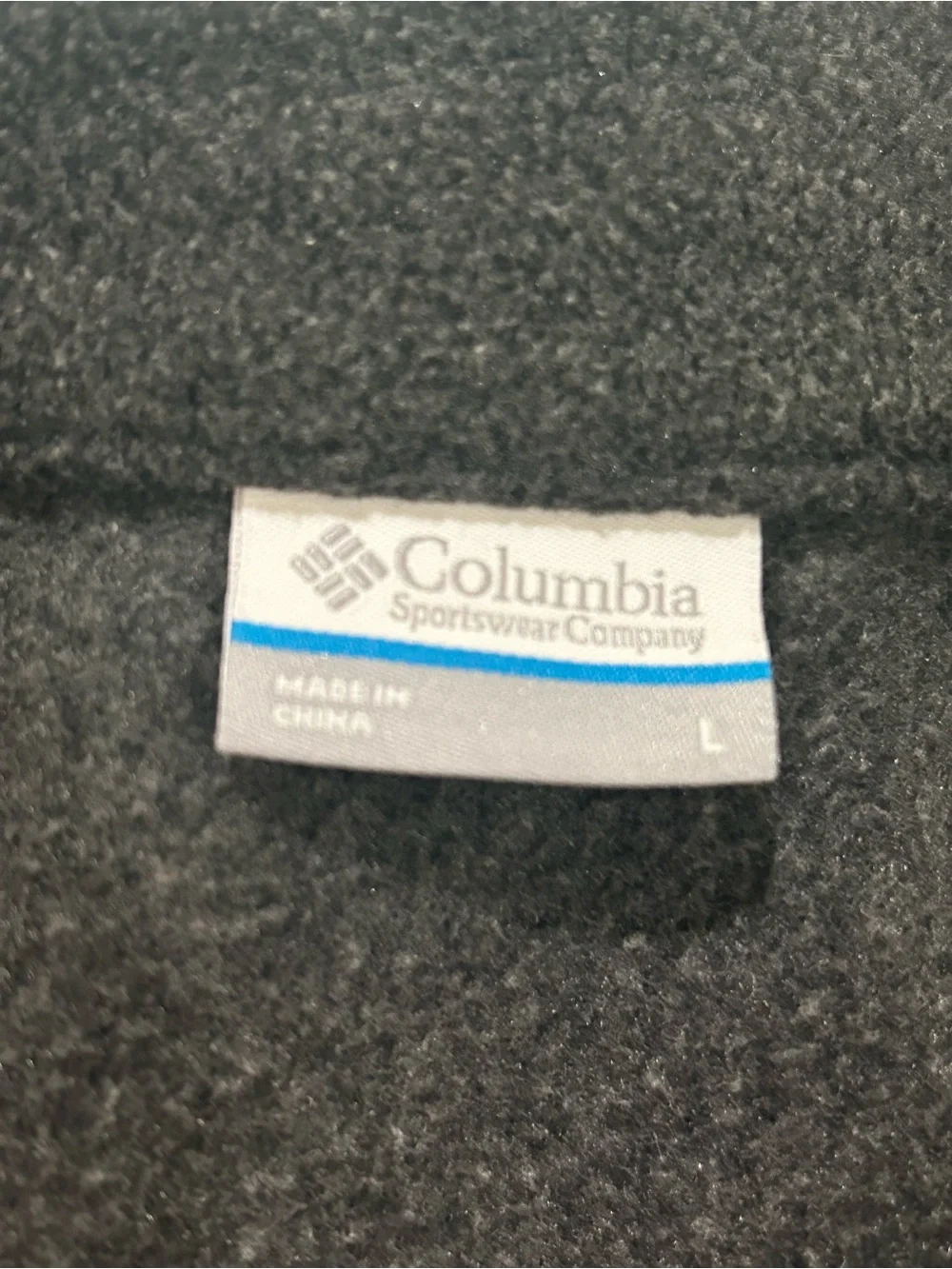 Columbia Charcoal Gray Full-Zip Fleece Vest